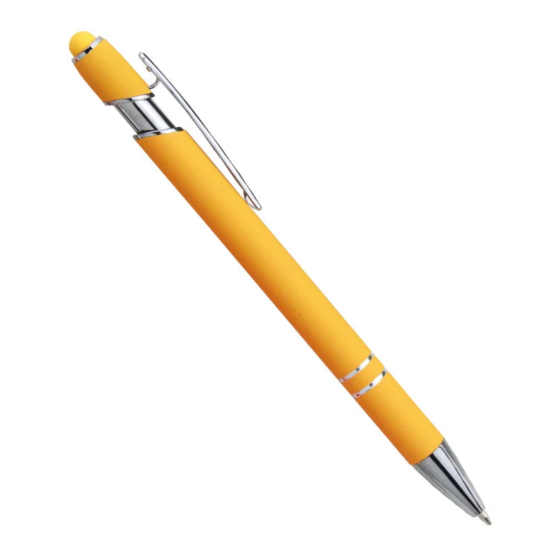 Cheap Metal Touch Ballpoint Pen Multi-colored Silk Screen Logo Printing for School Education Welcome Gifts