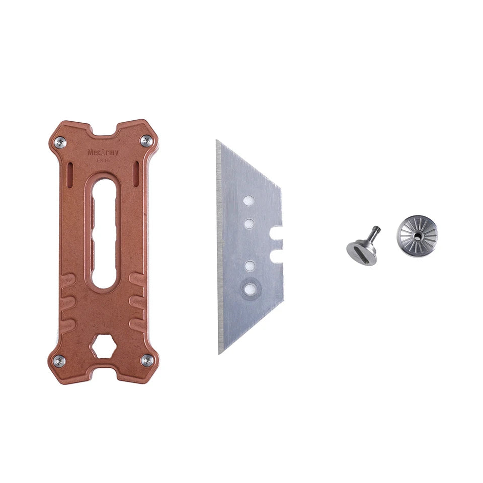 MecArmy EK16 Copper Lightweight Eco-friendly Multifunctional Pocket Utility Knife Hexagon Screwdriver Wrench Outdoor 1 Year