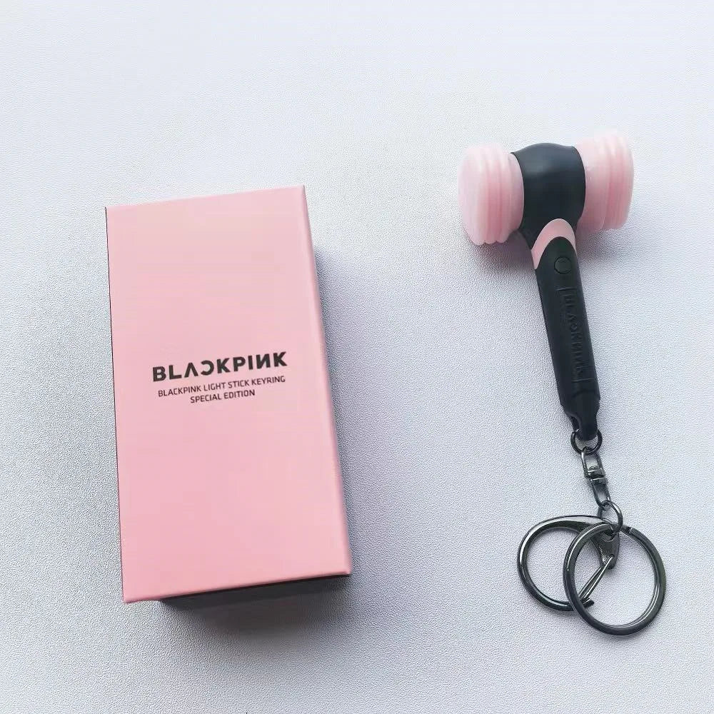 Wholesale B T S for Light Stick LED Keychain Accessories Stray Kids Character Style Portable Mini Backpack Charms Version Custom