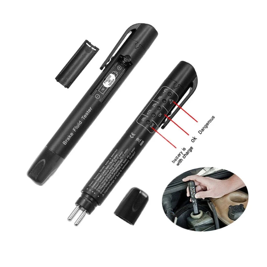 Brake Fluid Liquid Tester Pen With 5 LED Brake Fluid Tester Vehicle Diagnostic Tool for DOT3
