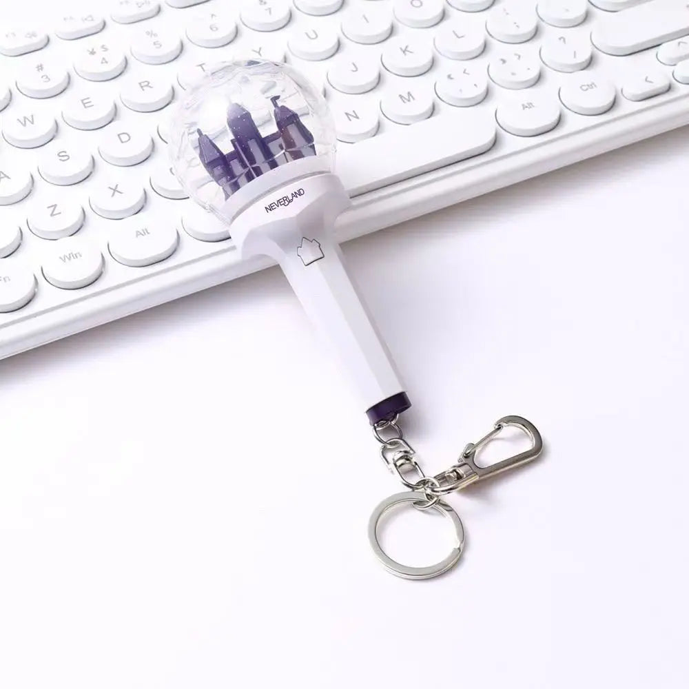 Wholesale B T S for Light Stick LED Keychain Accessories Stray Kids Character Style Portable Mini Backpack Charms Version Custom
