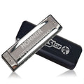 Hohner 10 Holes Armonica Diatonica Harmonica Blues Harp Key of C Mouth Organ Sliver Star Gaita Music Instrument Mundharmonika