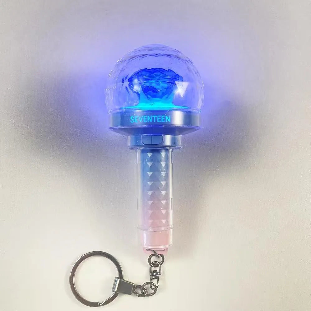 Wholesale B T S for Light Stick LED Keychain Accessories Stray Kids Character Style Portable Mini Backpack Charms Version Custom