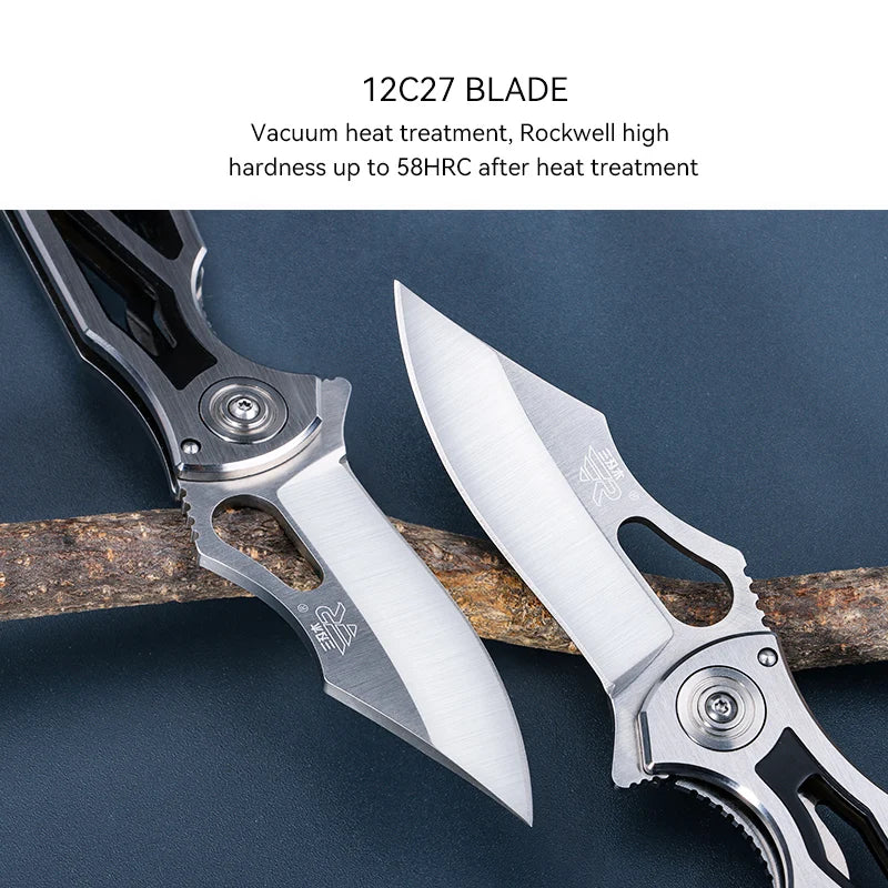 High Quality & Best Price 7033LUC-SCI 12C27 Stainless Steel Mini Outdoor Survival Camping Hunting Folding Knife