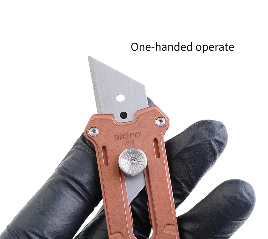 MecArmy EK16 Copper Lightweight Eco-friendly Multifunctional Pocket Utility Knife Hexagon Screwdriver Wrench Outdoor 1 Year