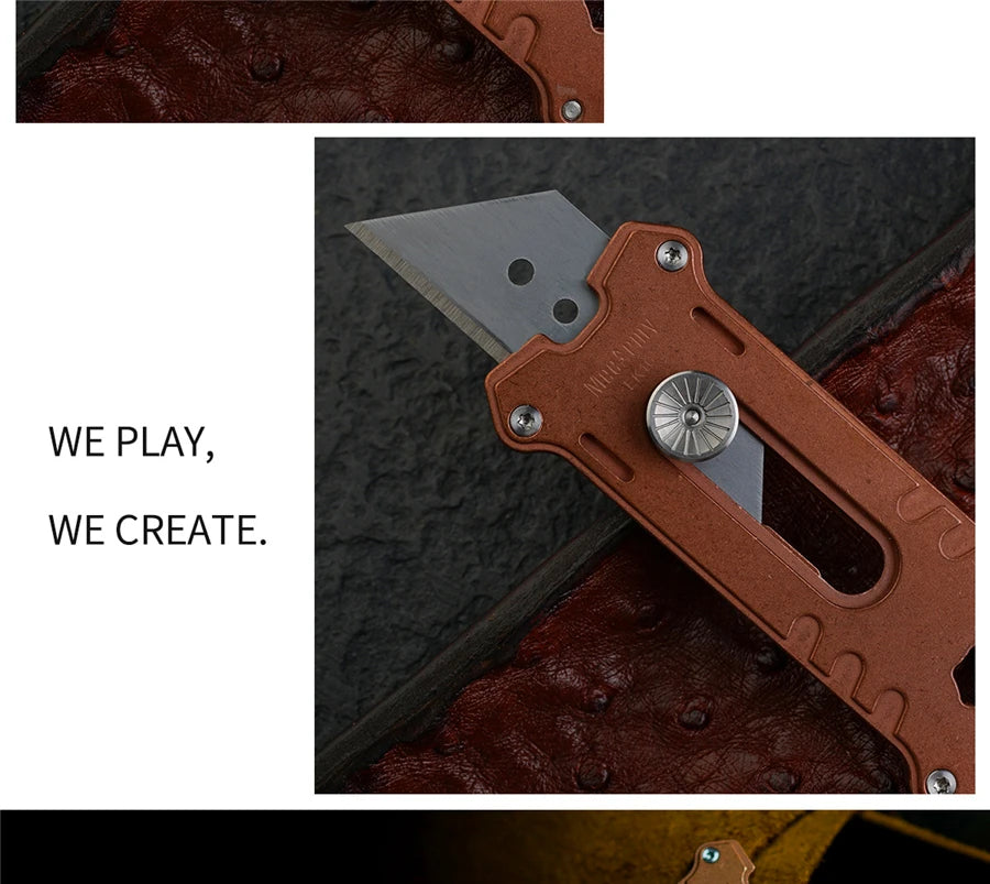 MecArmy EK16 Copper Lightweight Eco-friendly Multifunctional Pocket Utility Knife Hexagon Screwdriver Wrench Outdoor 1 Year