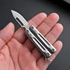 YATONG Factory Direct Customized OEM Tactical Cutting Stainless Steel Folding Straight Back Straight Edge DIY Knife Stainless