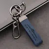 YFL Double Ring Retro Wind Business Key Holder CKL-2510273 Fashion Keychain Remote Control Leather Buckle High-grade Hanging