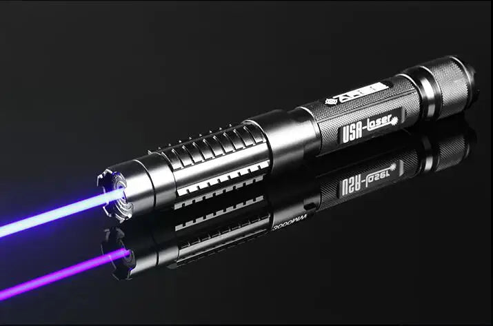 Laser Light Pointers 450nm blue 445nm 100000m Focusable Laser Burn Match Hunting Accessories Cat Toy Lazer Torch（No battery）