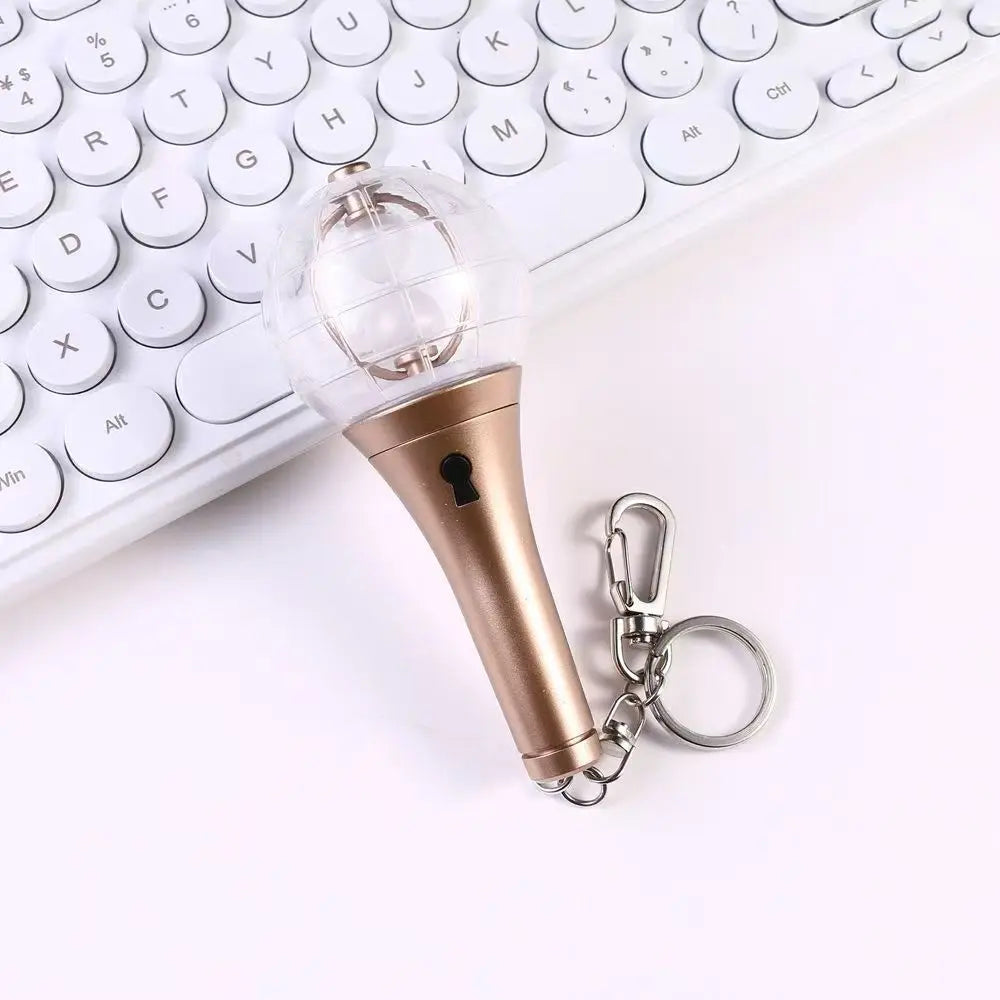 Wholesale B T S for Light Stick LED Keychain Accessories Stray Kids Character Style Portable Mini Backpack Charms Version Custom