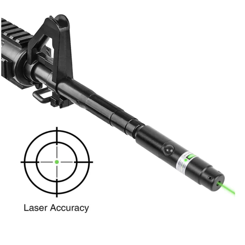 Green Red Laser Boresighter Kit for Rifle .22 .177 to.78 12GA Caliber Red Laser Pointer Collimator Universal Boresighter