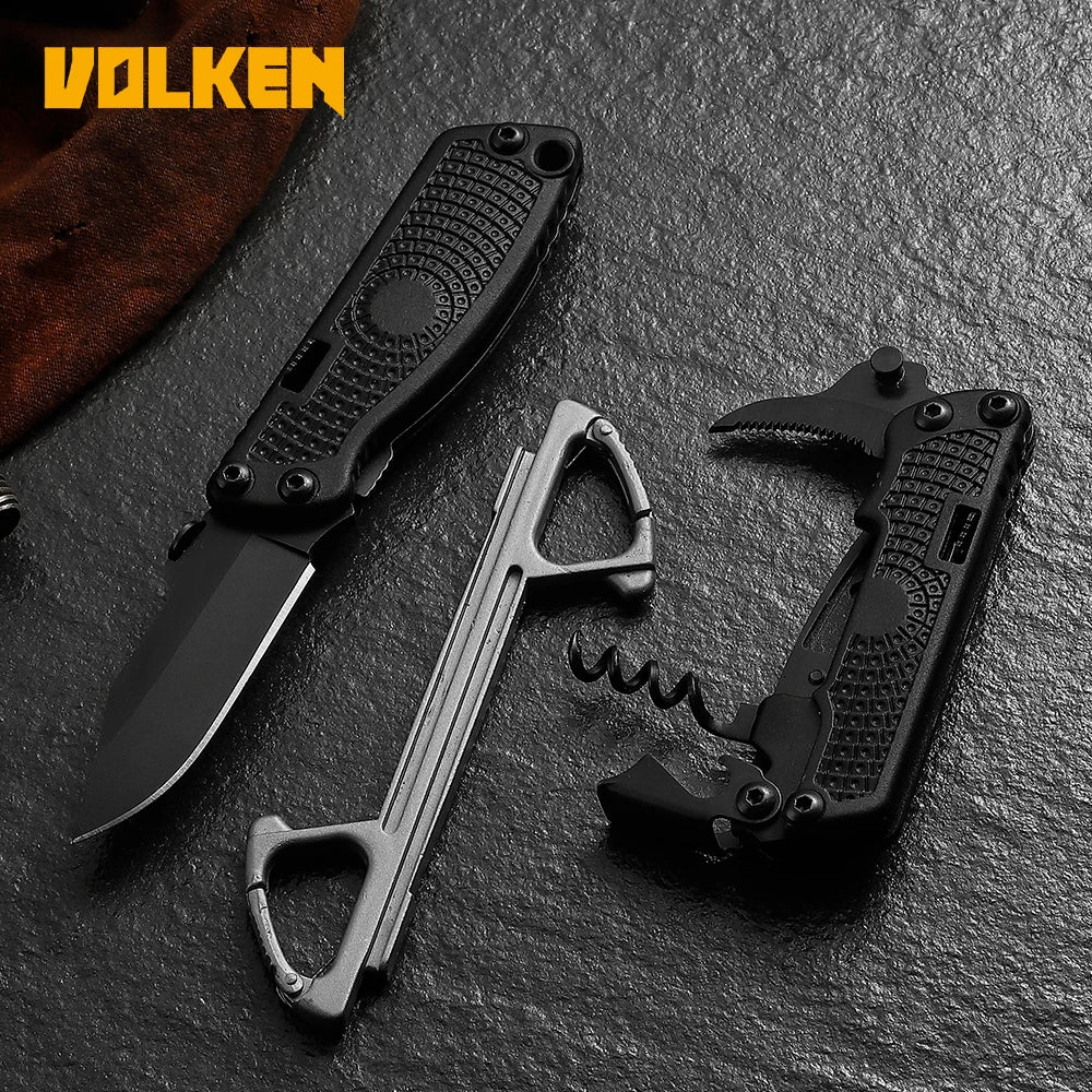 The New Multifunctional Design EDC Tool Stainless Steel Knife Outdoor Camping Multi-purpose Combination Tool