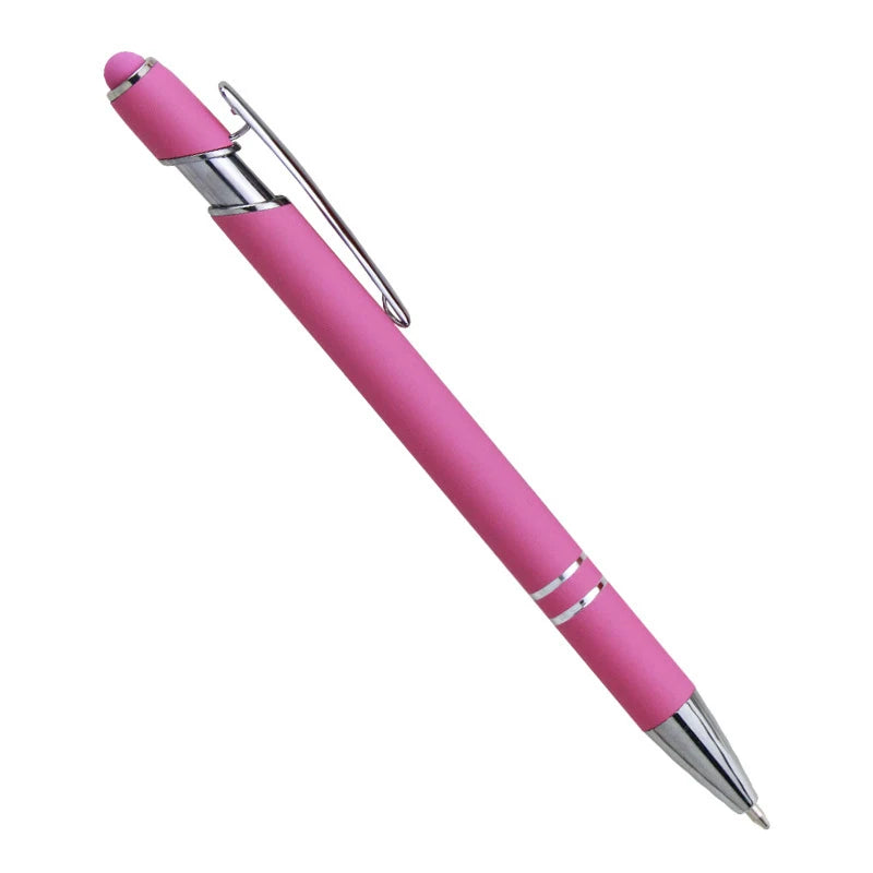 Cheap Metal Touch Ballpoint Pen Multi-colored Silk Screen Logo Printing for School Education Welcome Gifts
