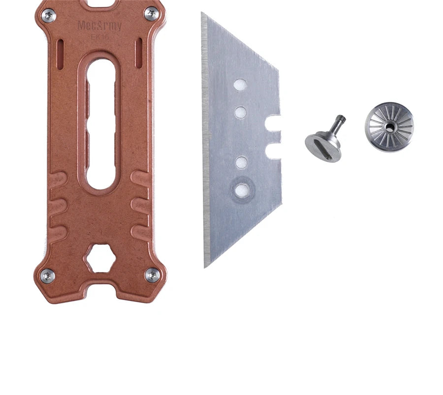 MecArmy EK16 Copper Lightweight Eco-friendly Multifunctional Pocket Utility Knife Hexagon Screwdriver Wrench Outdoor 1 Year