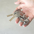 Gift for Craftsmen Key Chain EDC Tool with Ruler,Key Ring,Bottle Opener and Wrench Easy Carry Gear