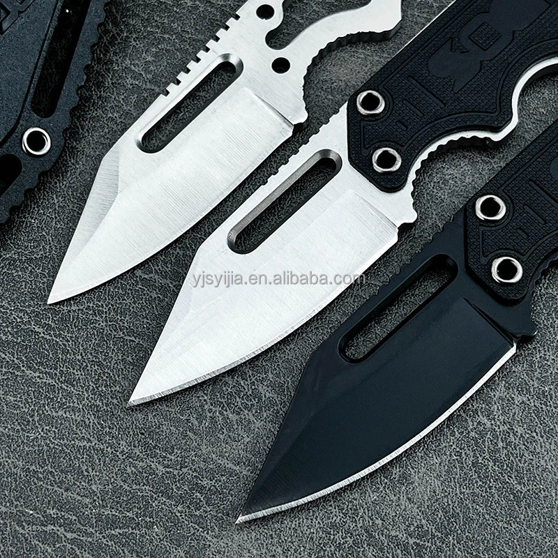 Mini Industrial Grade Survival Pocket Knife Camping Hunting EDC OEM Customizable Fixed Outdoor DIY Accessories 5Cr15MoV Nylon