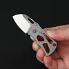 D2 steel mini folding outdoor tool self-defense portable keychain opening boxes unpacking parcels knife