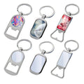 Wholesale Metal Zinc Alloy Fashion Silver Blank Photo Custom Print Sublimation Key Chain