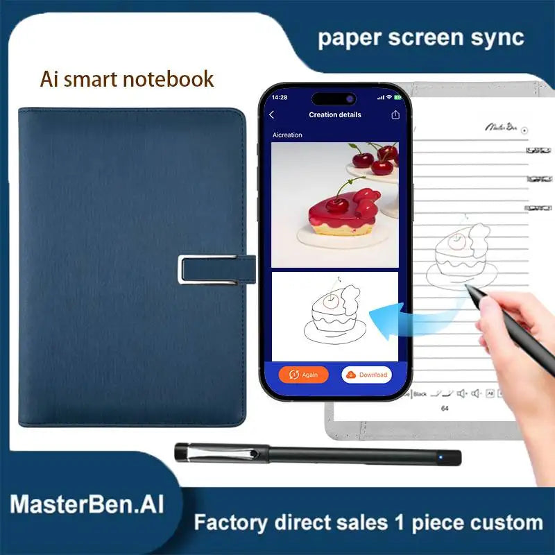 2026 Master Ben AI Smart Digital Pen Sync Cloud Storage Bluetooth Recording Capture Ai Conversion Documents With Ai APP