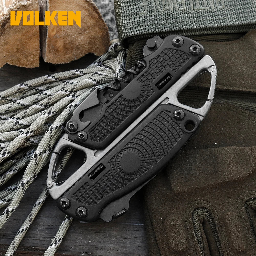 The New Multifunctional Design EDC Tool Stainless Steel Knife Outdoor Camping Multi-purpose Combination Tool