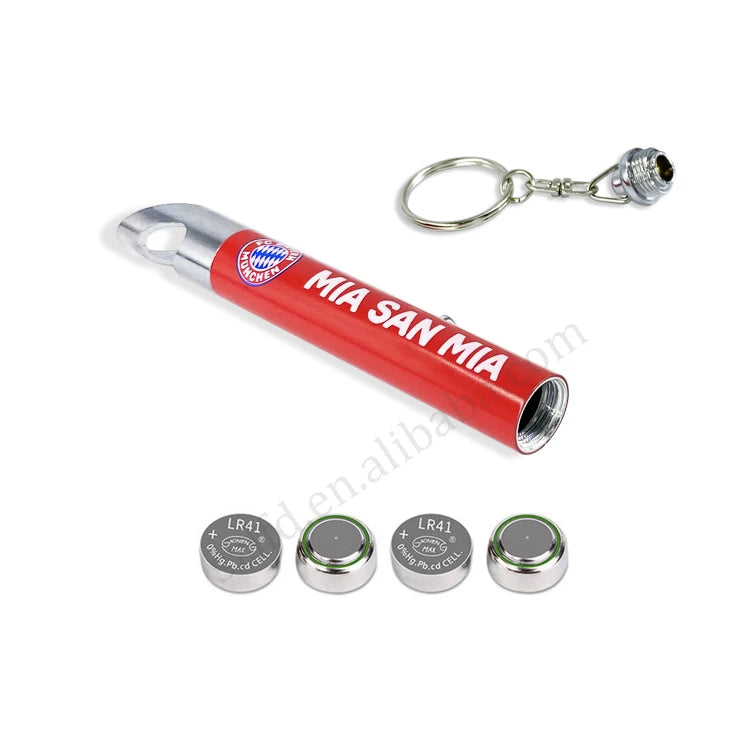 Custom Promotional Portable Metal Keychains & Carabiners with LED Logo Projector & Flashlight Bottle Openers Letterpress Printed