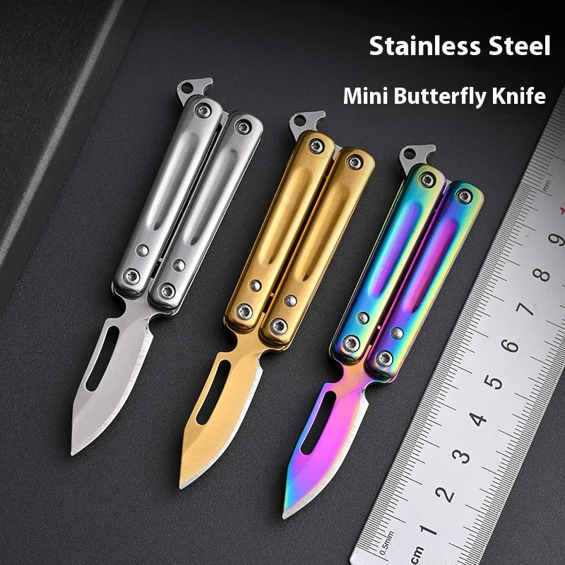 YATONG Factory Direct Customized OEM Tactical Cutting Stainless Steel Folding Straight Back Straight Edge DIY Knife Stainless