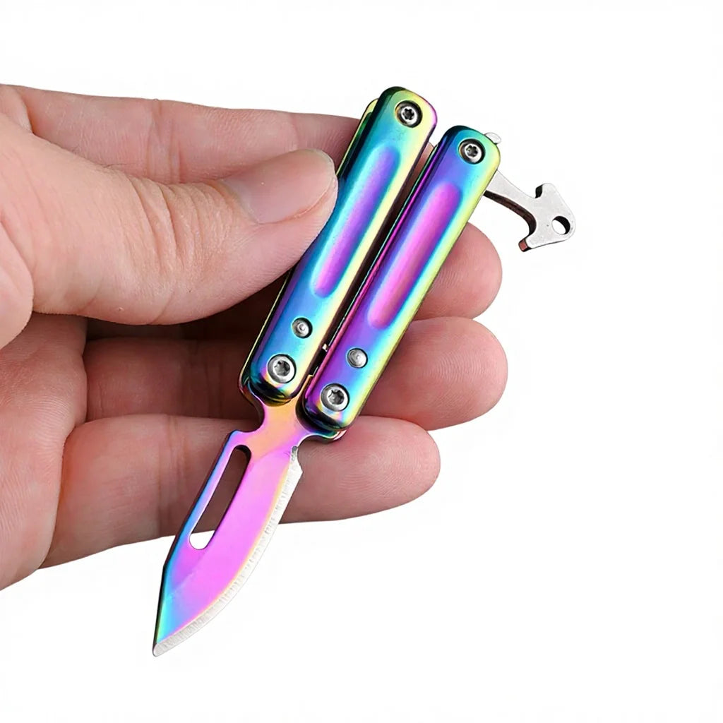 YATONG Factory Direct Customized OEM Tactical Cutting Stainless Steel Folding Straight Back Straight Edge DIY Knife Stainless