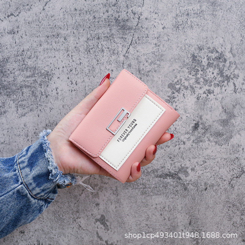 Manufacturer Wholesale Small 70% off Coin Purse K-Style Mini Foldableing Wallet Multi-Function Card Holder Student Coin Cosmetics Bag