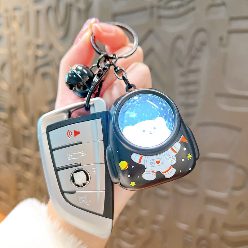New Car Key Accessories Gift Creative Small Animal Starry Night Light Portable Fashion Pendant Bag Hanging Ornaments