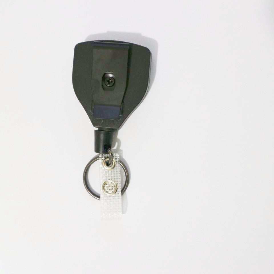 Outdoor mountaineering retractable easy-pull buckle bold wire puller anti-lost anti-theft easy-pull retractable buckle keychain shield-shaped