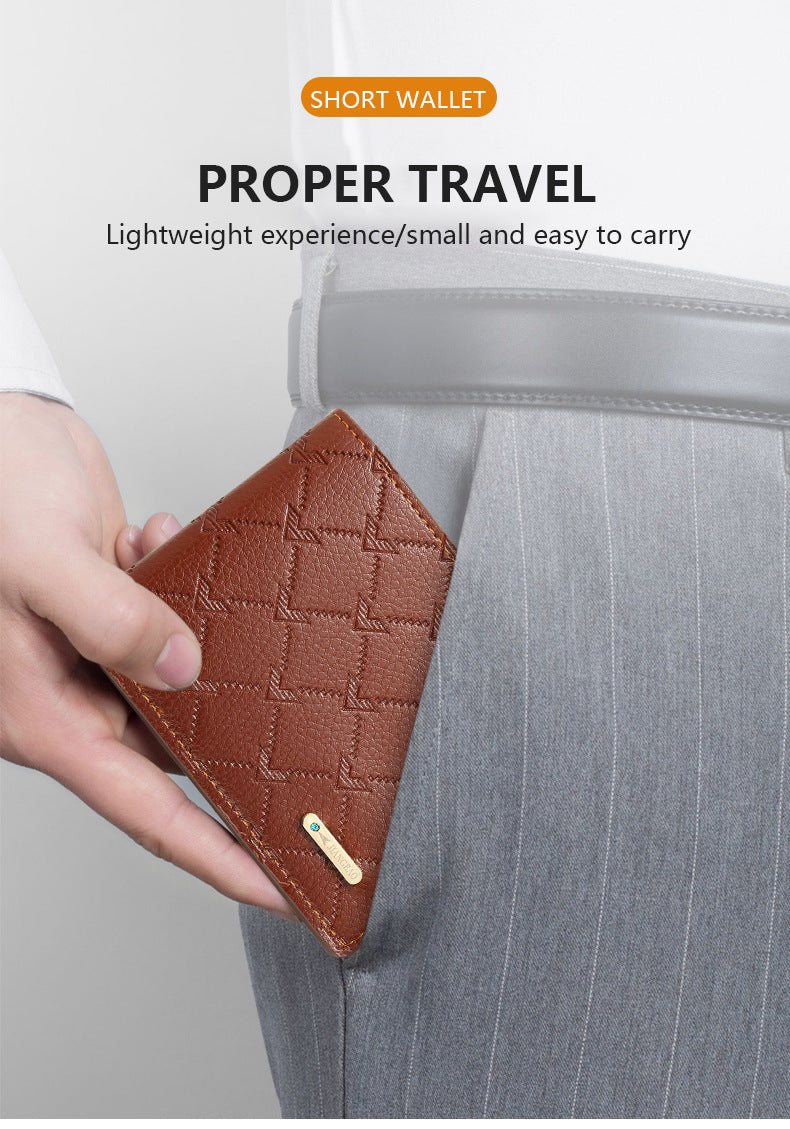 2024 New Cross-Border Supply Pu Coin Wallet Card Holder Men's Wallet Short Source Manufacturer Wallet Wholesale