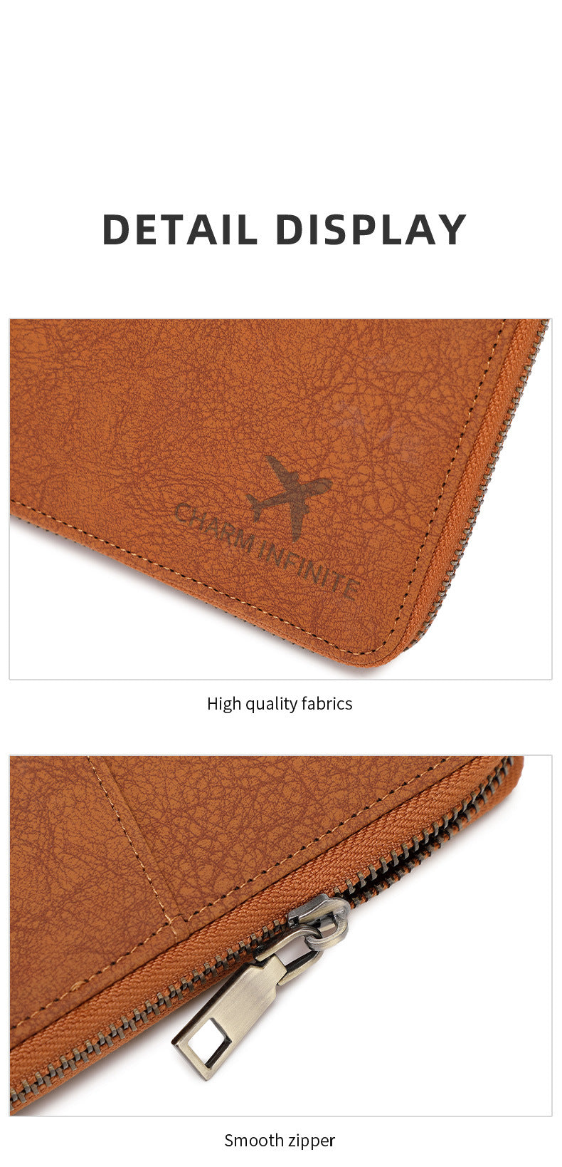 New Rfid Family Passport Holder Wallet Travel Document Storage Bag Simple Large-Capacity Credit Card Protective Case