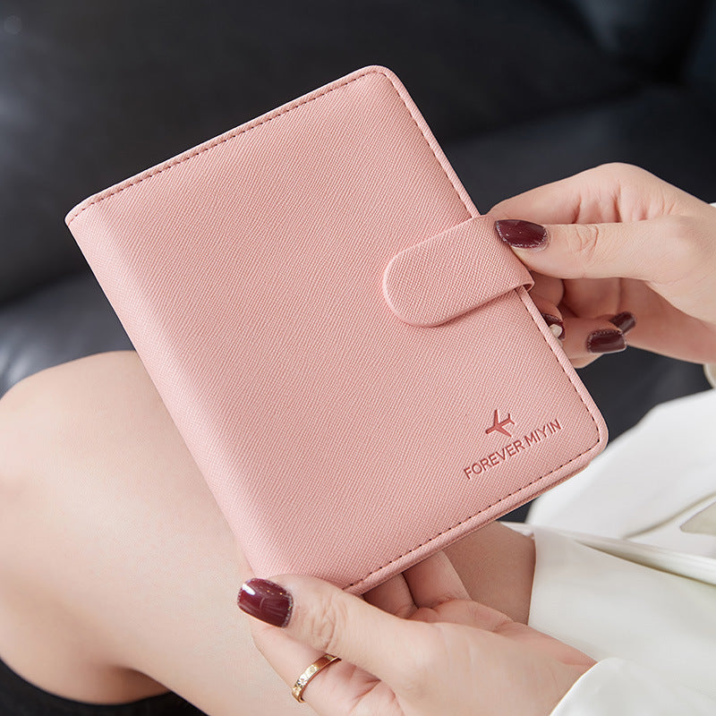 Cross-Border 2026 New Rfid Passport Wallet Multi-Functional Credit Card Document Holder Ultra-Thin Portable Travel Passport Holder
