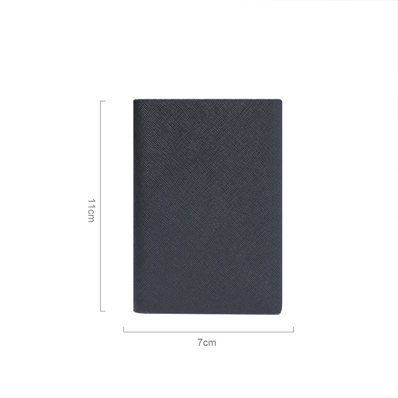Customized Genuine Leather Card Holder for Men, Business Cowhide Cross-Grain Rfid Anti-Magnetic Card Holder, Ultra-Thin Bank Credit Card Holder Lo