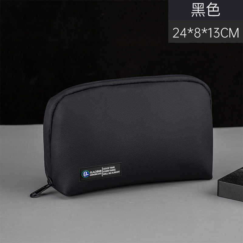 Trendy new data cable storage bag multi-functional large-capacity multi-layer earphone data cable charging treasure storage bag