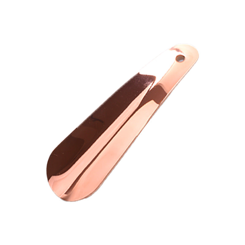 in stock supply stainless steel key buckle shoe horn with leather cover shoe puller car key pendant easy to carry shoe lift
