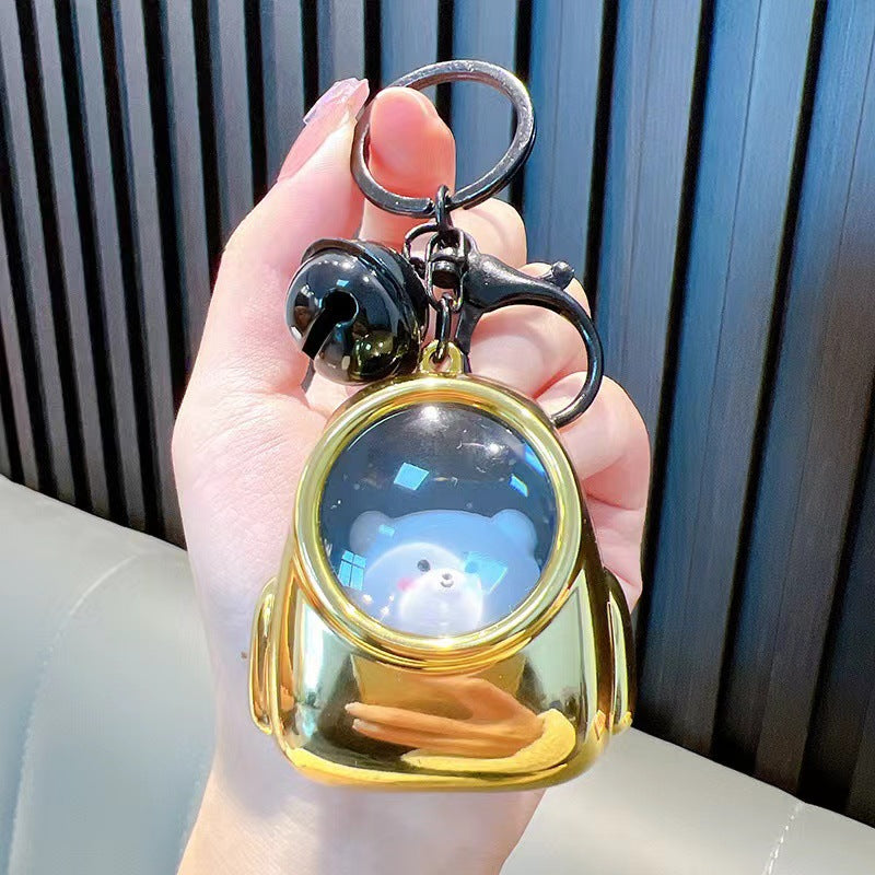New Car Key Accessories Gift Creative Small Animal Starry Night Light Portable Fashion Pendant Bag Hanging Ornaments