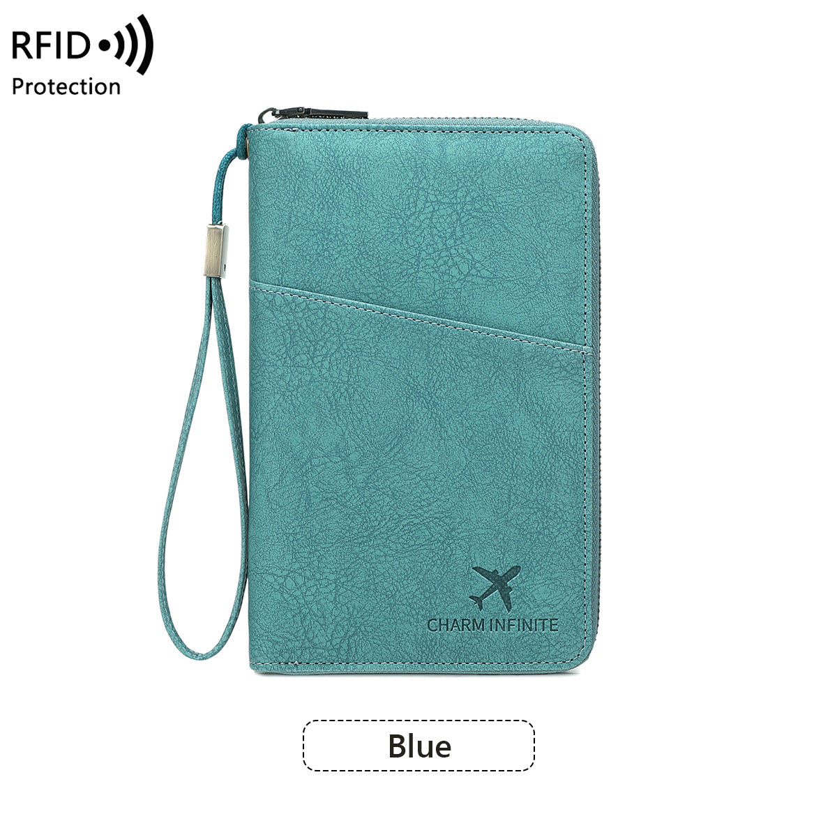 New Rfid Family Passport Holder Wallet Travel Document Storage Bag Simple Large-Capacity Credit Card Protective Case