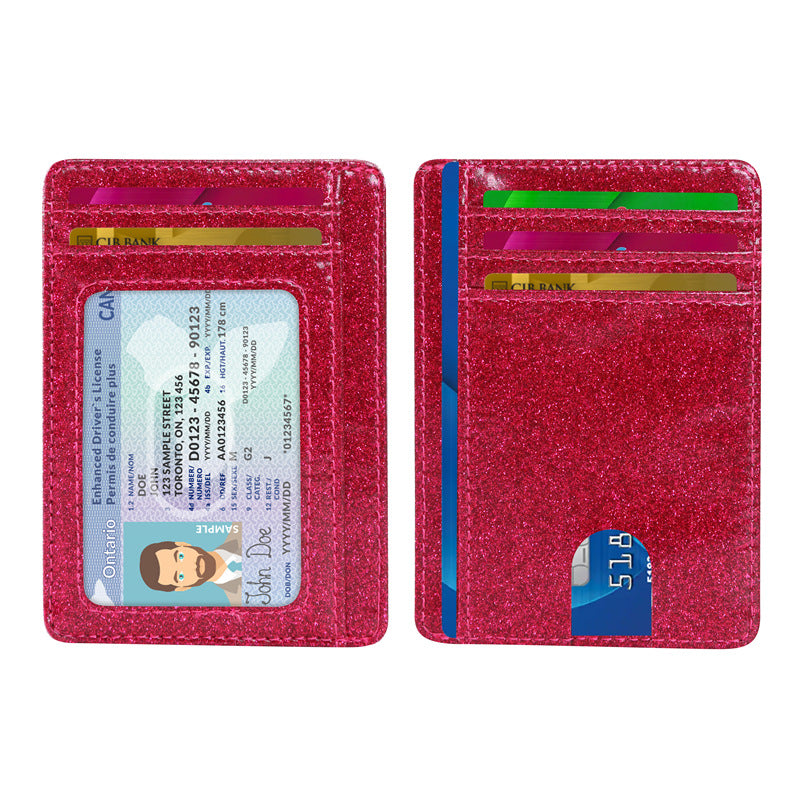Portable Ultra-thin RFID Card Case Large Capacity Card Case Exquisite Pupi Multi-card Bank Card Credit Card