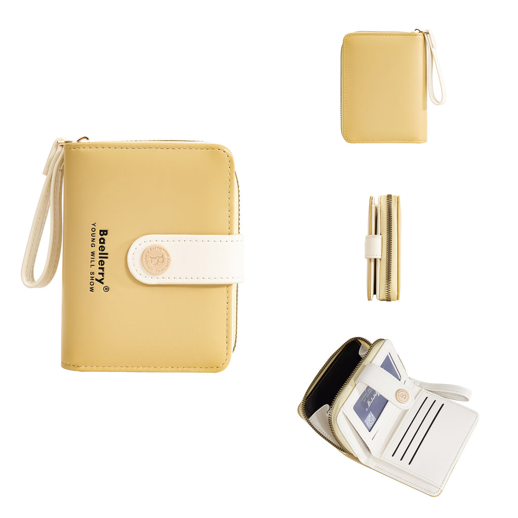 Baellerry New Wallet Women's Card Holder Fashion Niche Multi-Card Slot Cute High-Value Coin Purse for Women