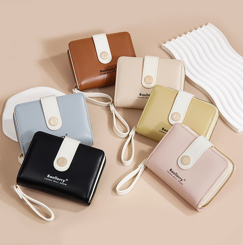 Baellerry New Wallet Women's Card Holder Fashion Niche Multi-Card Slot Cute High-Value Coin Purse for Women