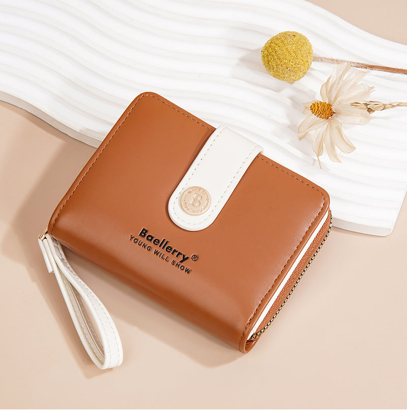 Baellerry New Wallet Women's Card Holder Fashion Niche Multi-Card Slot Cute High-Value Coin Purse for Women