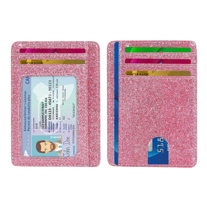 Portable Ultra-thin RFID Card Case Large Capacity Card Case Exquisite Pupi Multi-card Bank Card Credit Card