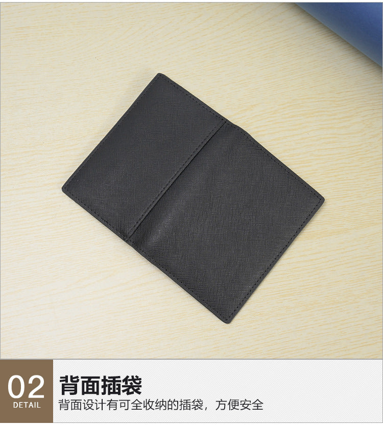 Customized Genuine Leather Card Holder for Men, Business Cowhide Cross-Grain Rfid Anti-Magnetic Card Holder, Ultra-Thin Bank Credit Card Holder Lo