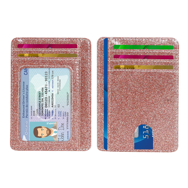Portable Ultra-thin RFID Card Case Large Capacity Card Case Exquisite Pupi Multi-card Bank Card Credit Card