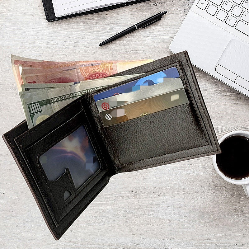 New Card Holder for Men, Ultra-Thin Eagle Pattern Small Wallet, Multi-Functional Multi-Card Slot Id Card Holder Wallet, Credit Card