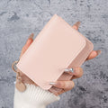Factory New Card Bag Short Cute Small Women's Coin Purse Simple Light Luxury PU Leather Certificate Storage Bag Thin