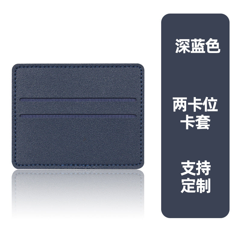in stock ultra-thin ID card protective case card holder women's leather card case pu leather credit card multi-card holder wholesale