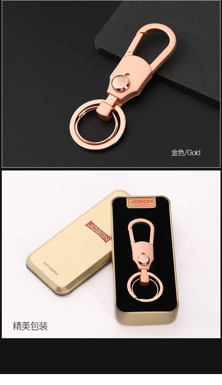 JOBON Zhongbang car keychain Business Men's high-end waist hanging metal key ring pendant gift key chain