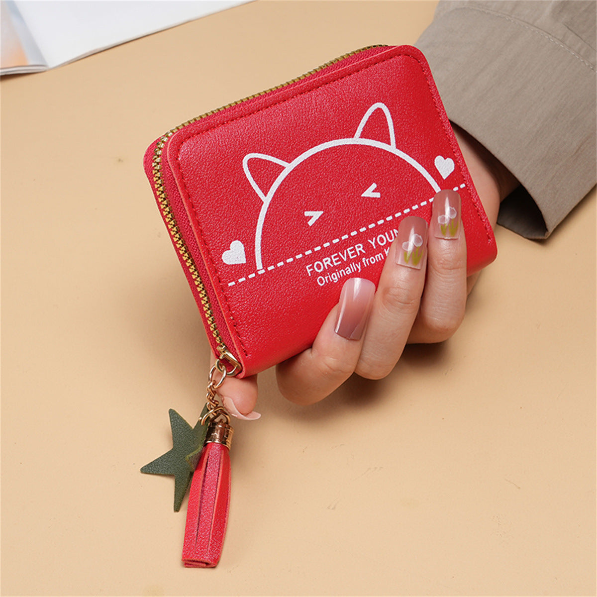 Factory wholesale Korean style cute zipper coin purse multi-functional card holder coin bag student mini bag wallet